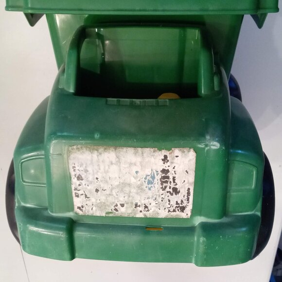 Mega Bloks John Deere Green Dump Truck Well Loved Large Plastic Toy - Picture 8 of 8